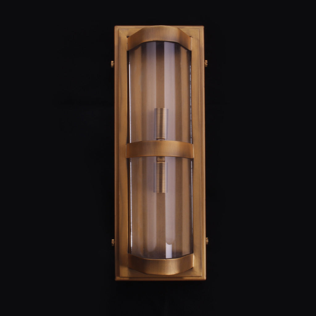 Curved Glass Industrial Sconce - Luxvena