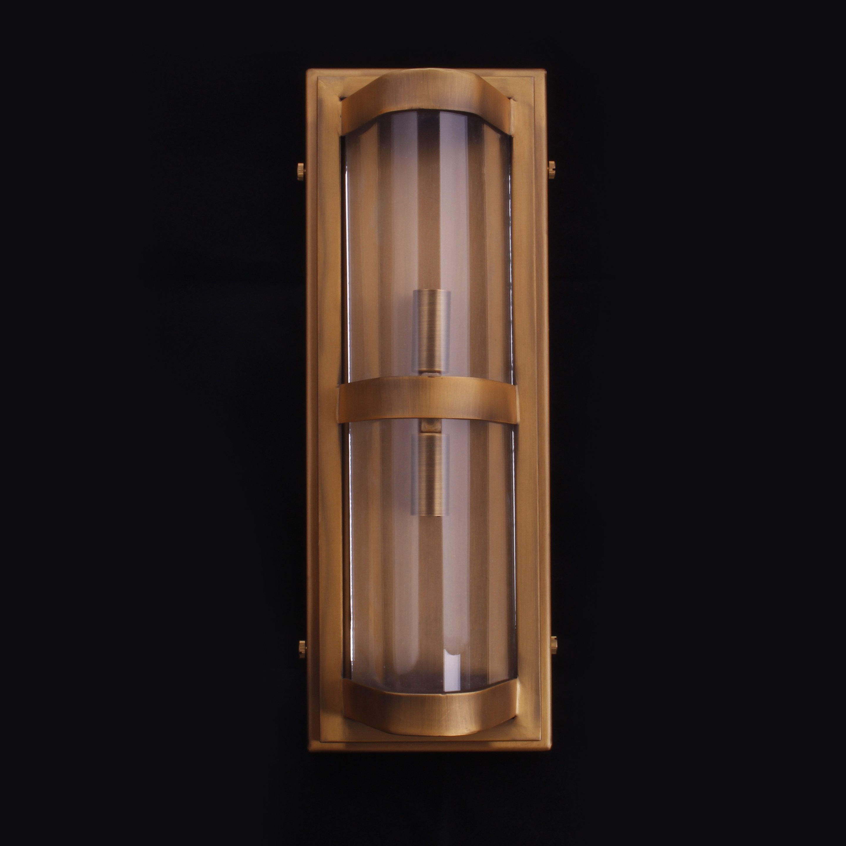 Curved Glass Industrial Sconce - Luxvena