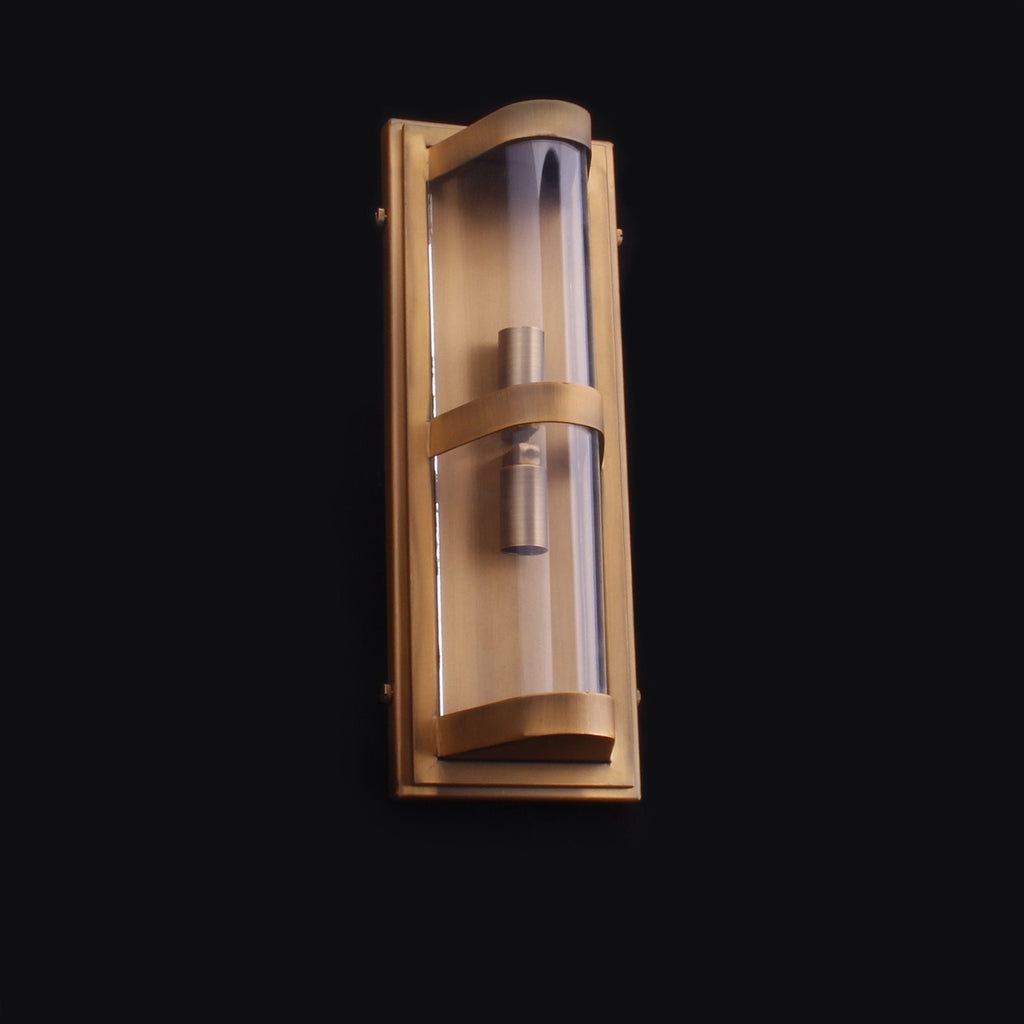 Curved Glass Industrial Sconce - Luxvena