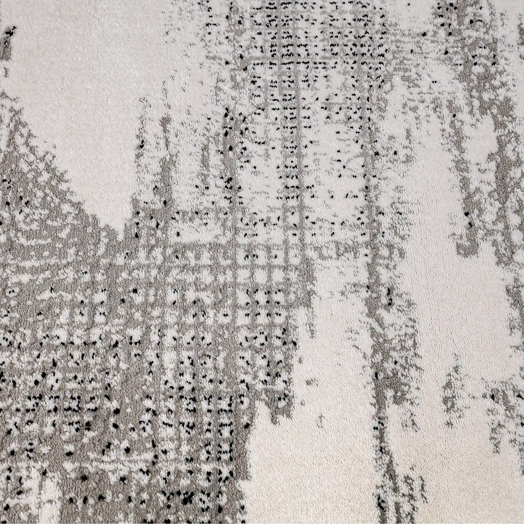 Xiangshe Layered Linear Abstract Neutral Area Rug with Deconstructed Sketch Style Carpet