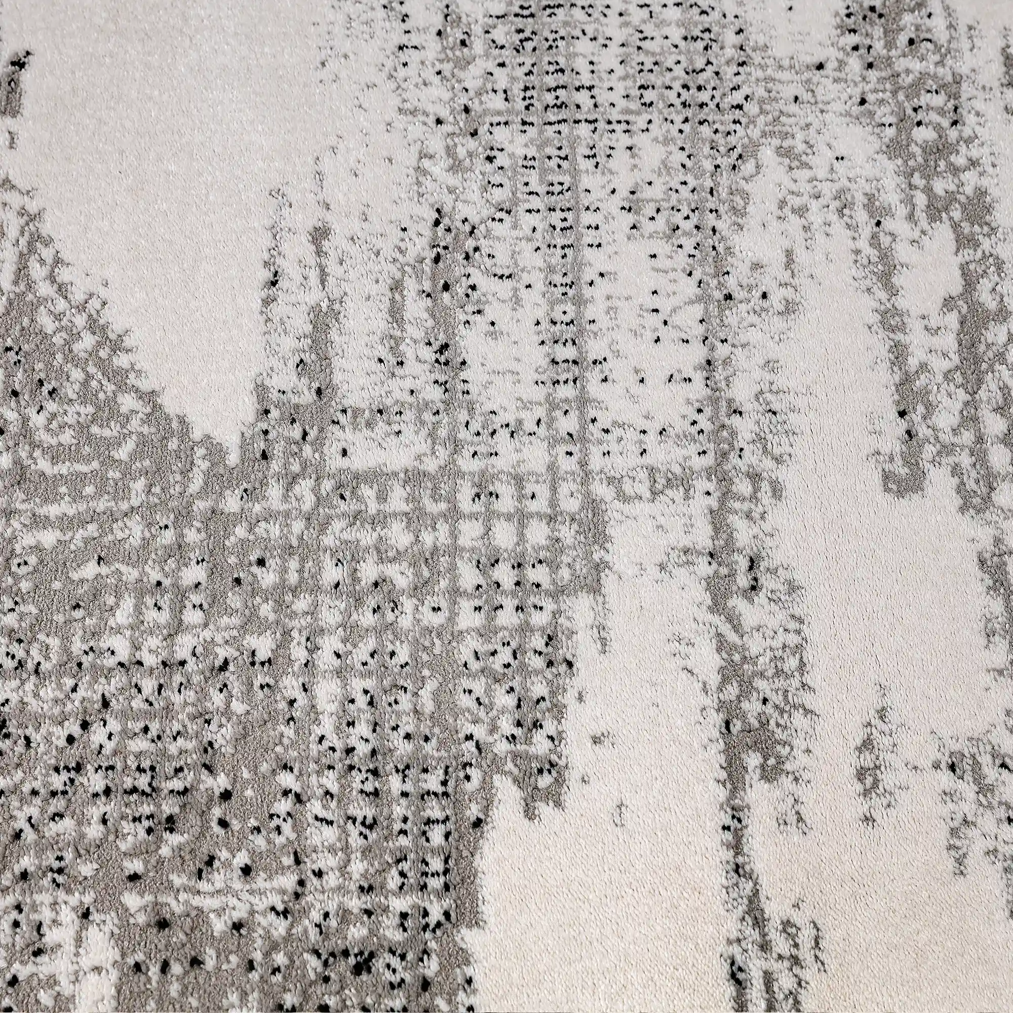 Xiangshe Textured Grid Modern Area Rug Artistic & Retro Minimalist & Rational Style Carpet