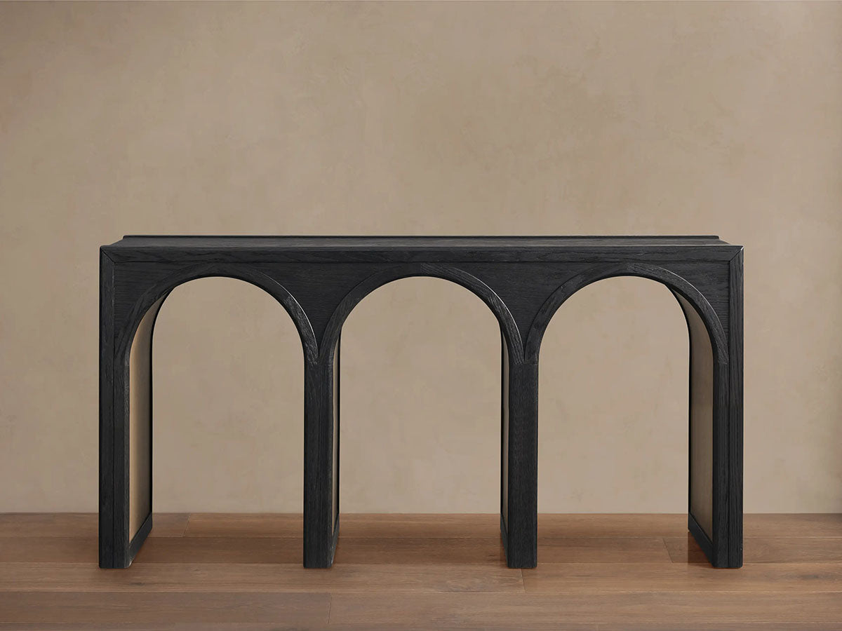 Hattie Oak Entrance Console Table Country Entryway Table