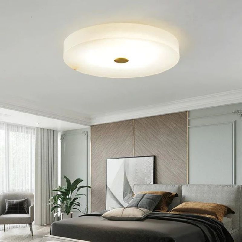 Alabaster Round Led Flushmount 11.8" 15.7" 19.7" - 15.7" Luxvena