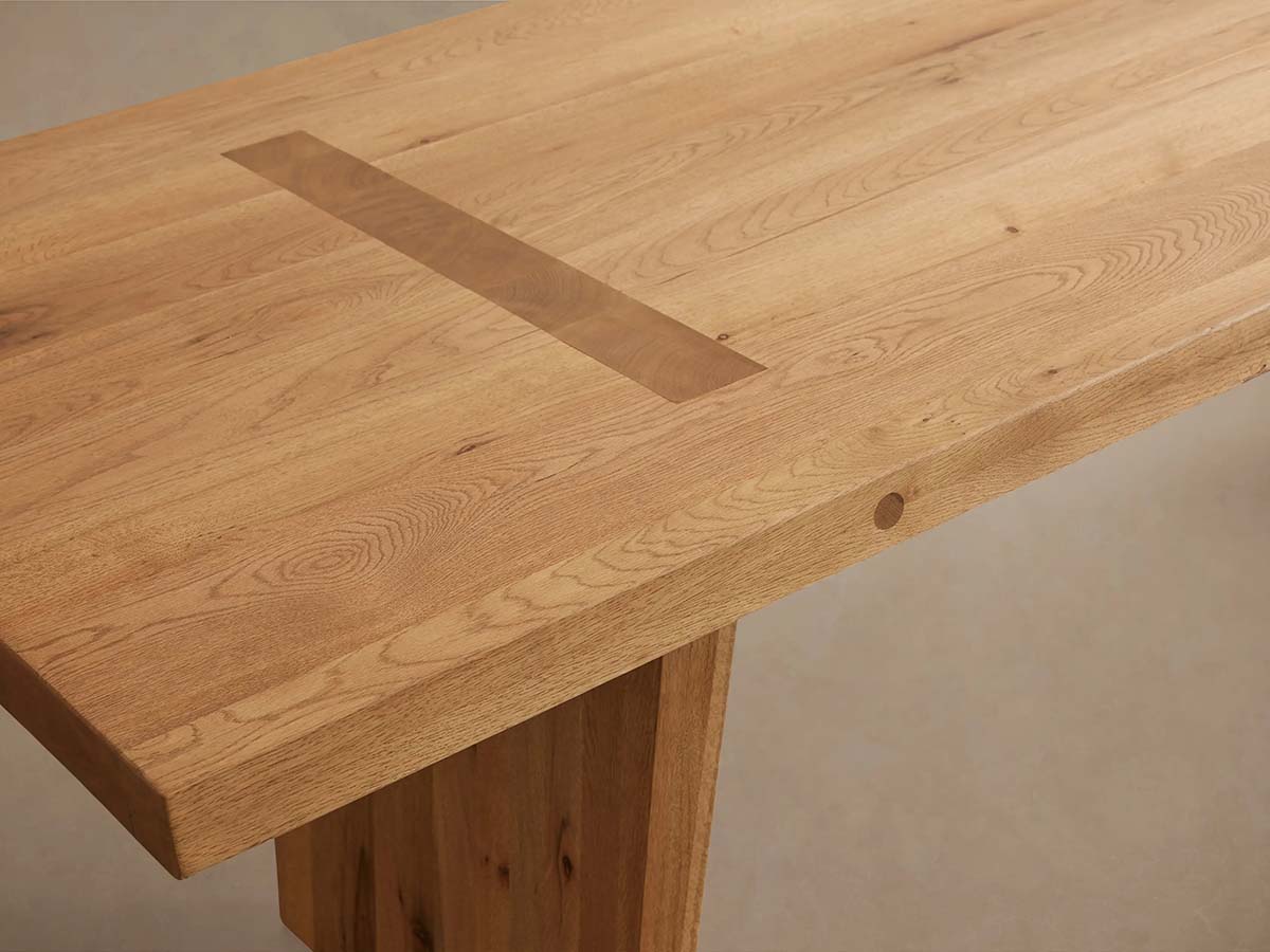 Panta Romanian Oak Dining Table Rectangle Wood Dining Table