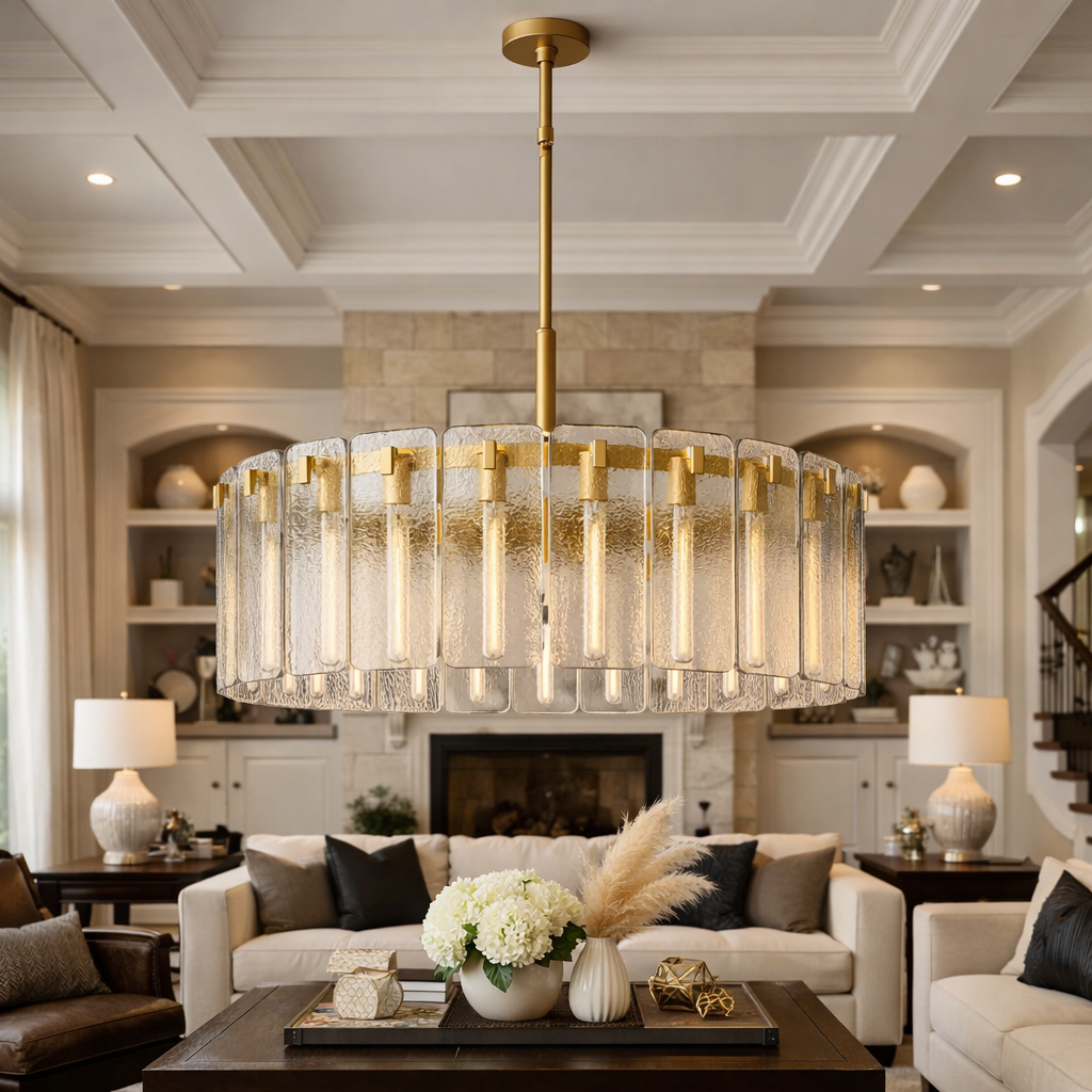 Glass Round Chandelier