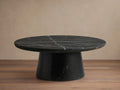 Hemmings Stone Nesting Coffee Table in Italian Marble with Waterfall Design
