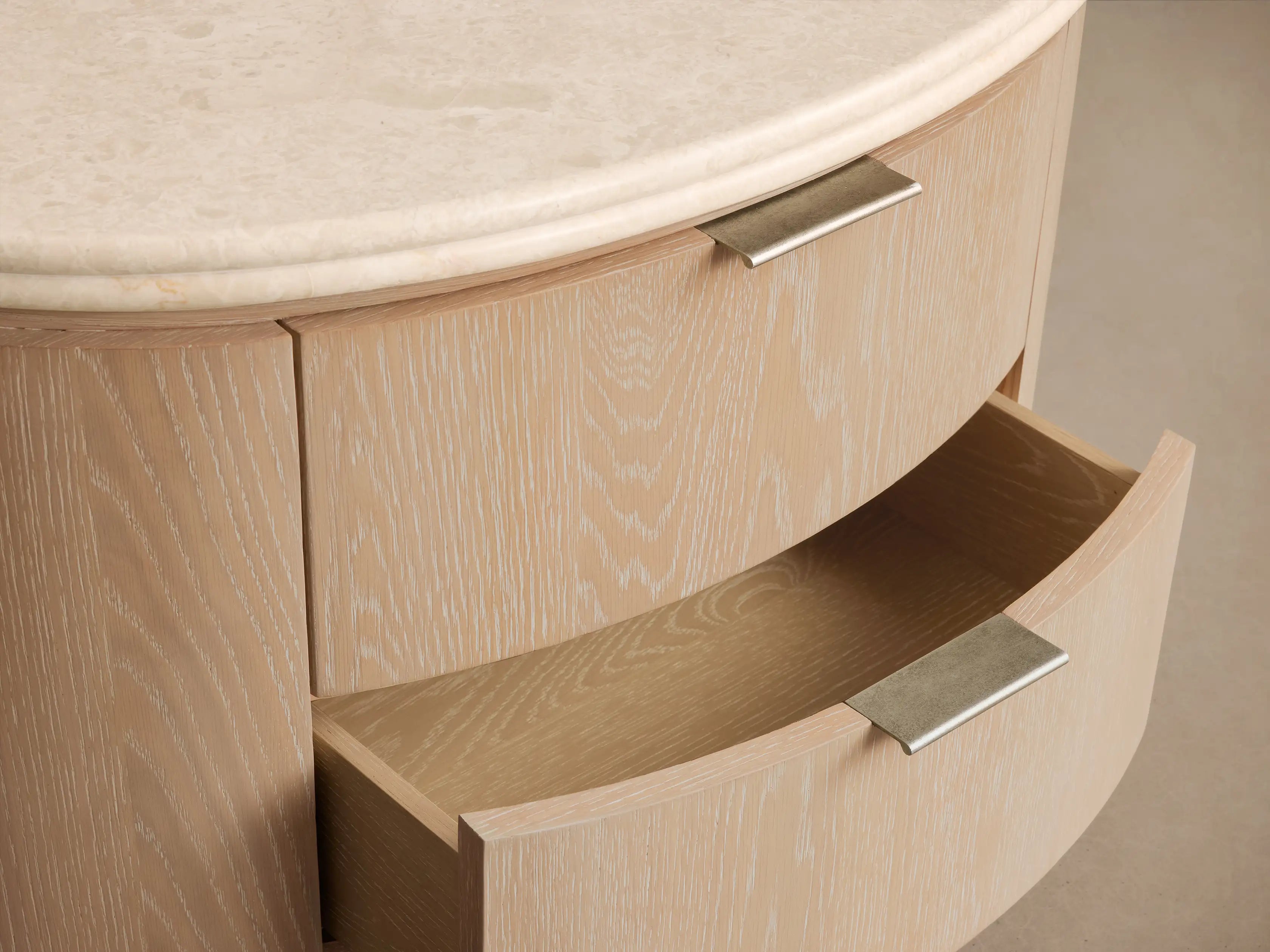 Caden Five-Drawer Dresser with Stone Top and Storage