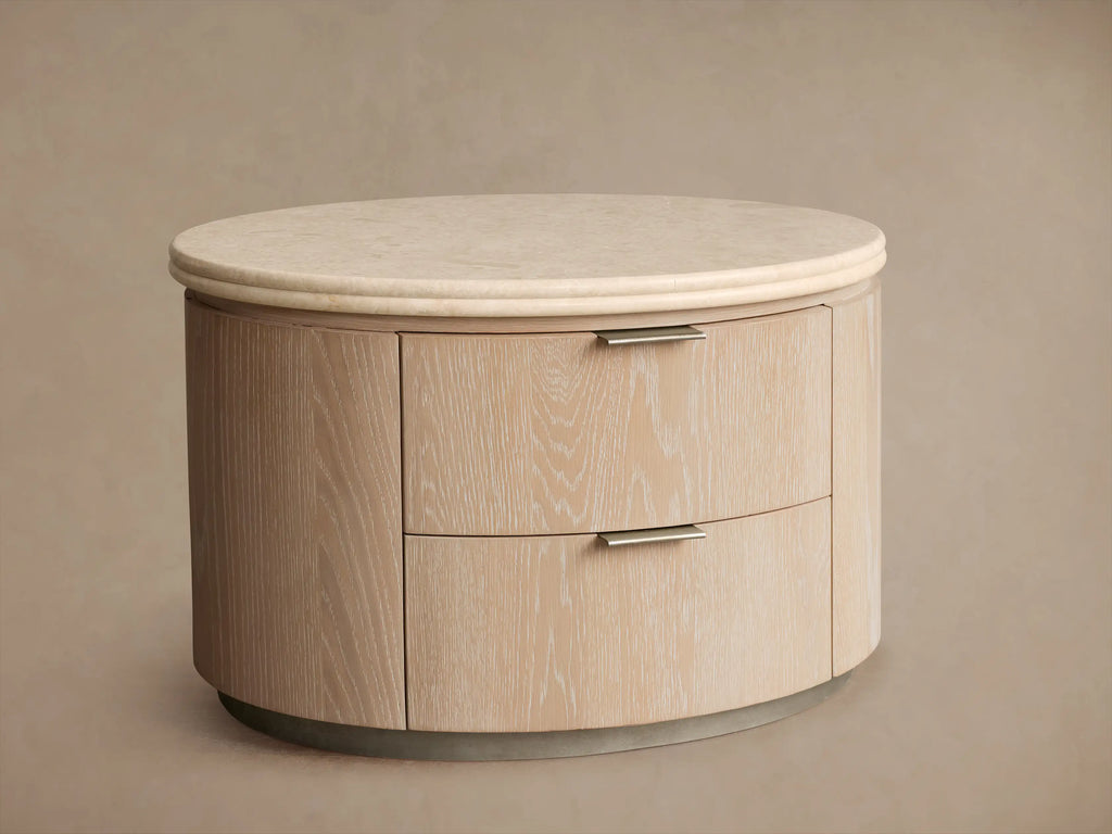 Caden Five-Drawer Dresser with Stone Top and Storage
