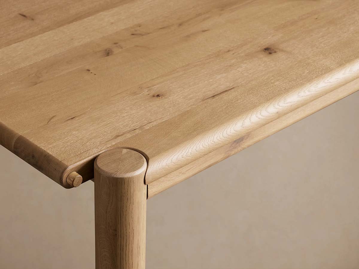 Sulina Wood Extension Dining Table Oak Drop-Leaf Design