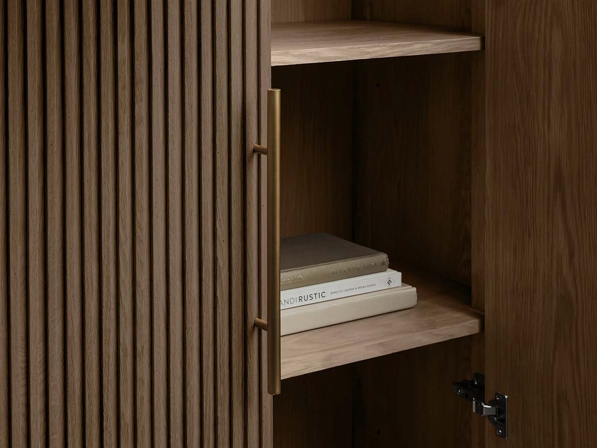 Finnley Wood Tall Cabinet Living Room Country Storage Cabinet with Doors