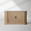 Coventry Buffet Cabinet with Carrara Marble Top and Adjustable Shelf