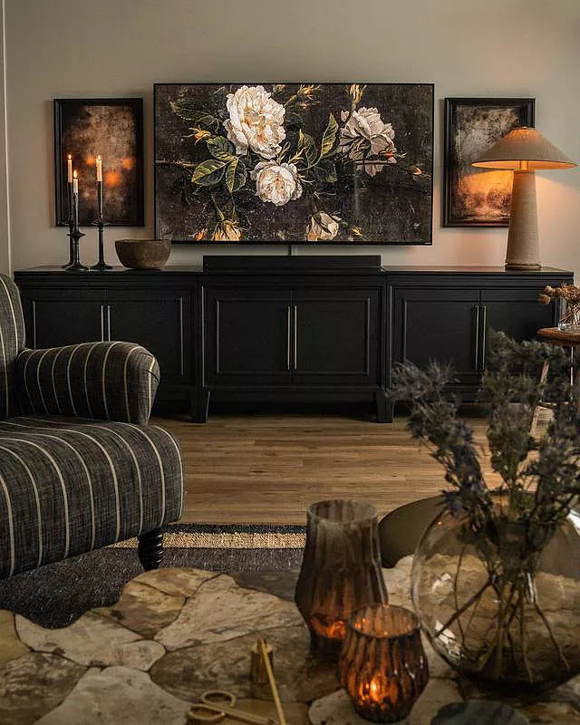 Rowan Entrance Storage Cabinet Wood TV Stand Unit Modern Sideboard with Doors