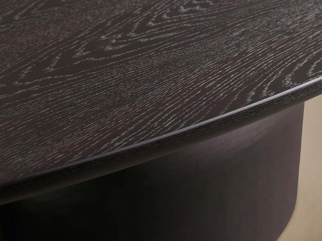 Perth Oval Oak Dining Table Hand-Sculpted Modern Dining Table