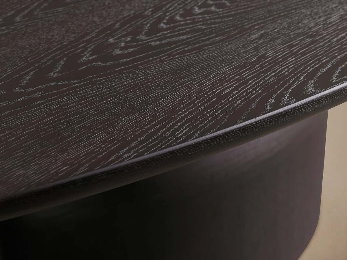 Perth Oval Oak Dining Table Hand-Sculpted Modern Dining Table