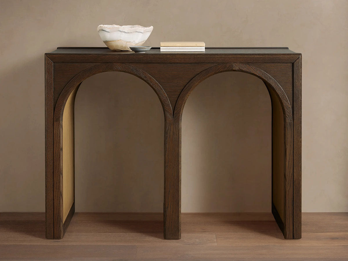 Hattie Oak Entrance Console Table Country Entryway Table