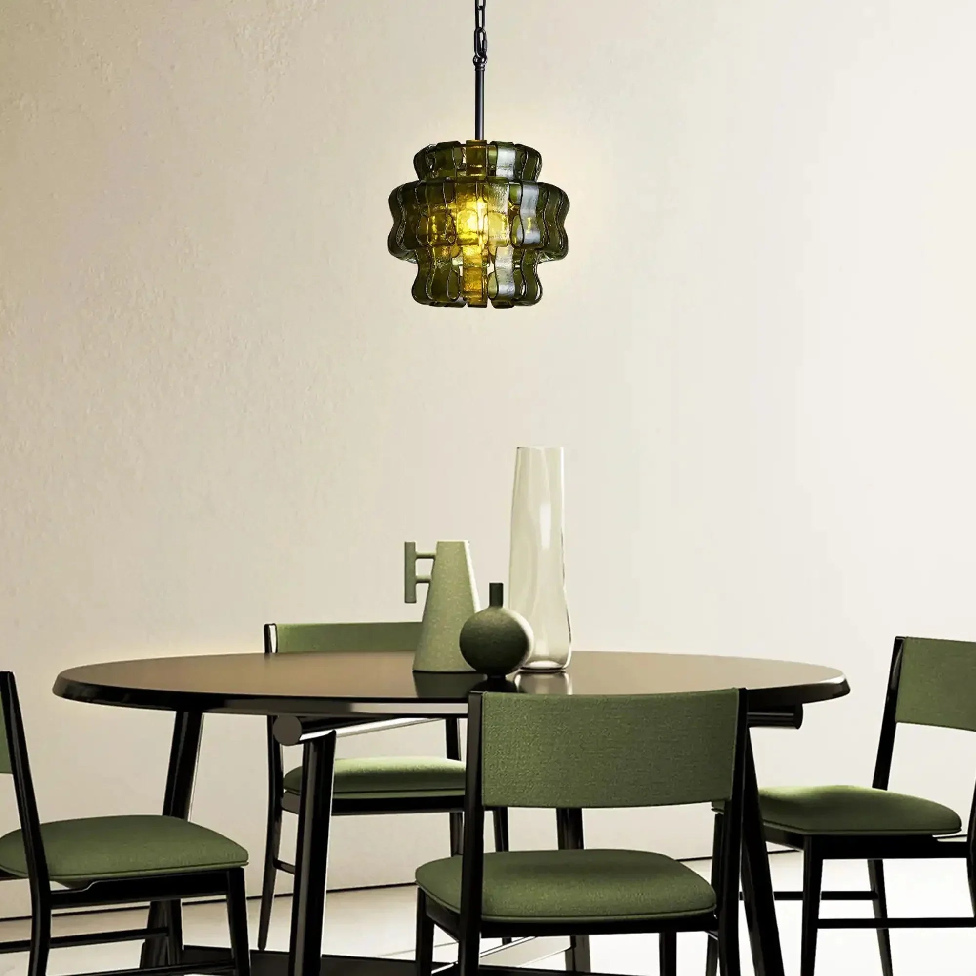 Ghiaccio Pendant Light - BronzeGreen - Luxvena