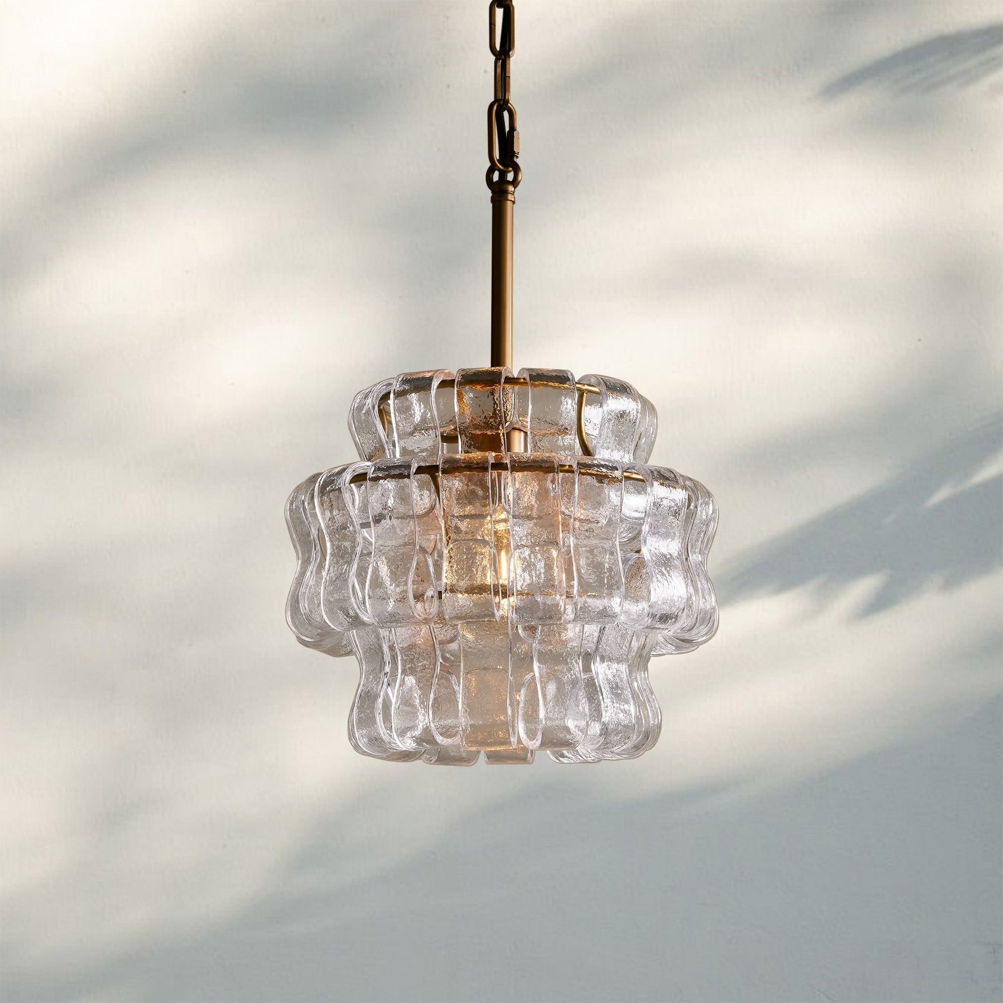 Ghiaccio Pendant Light - BrassClear - Luxvena