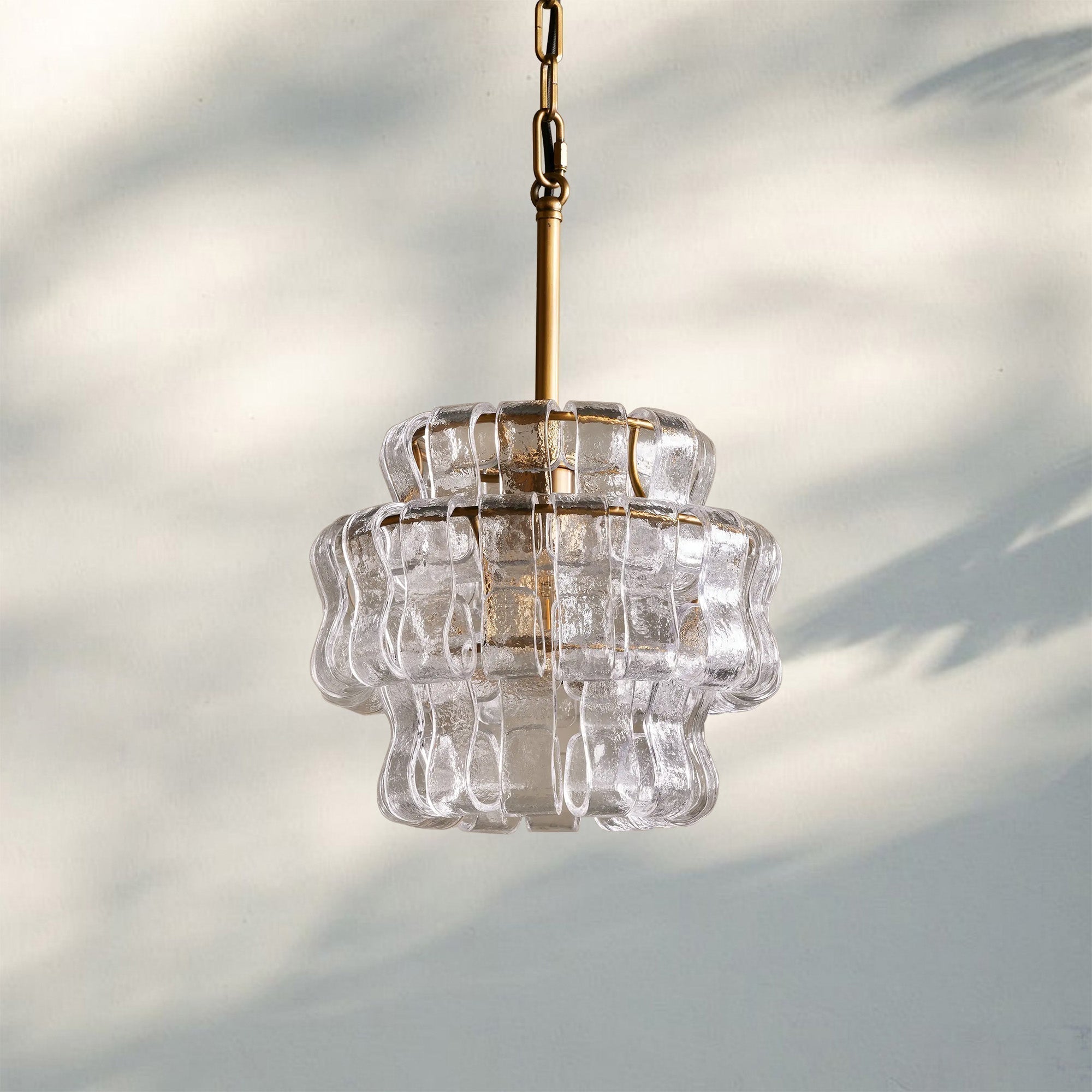 Ghiaccio Pendant Light - BrassSmoke - Luxvena