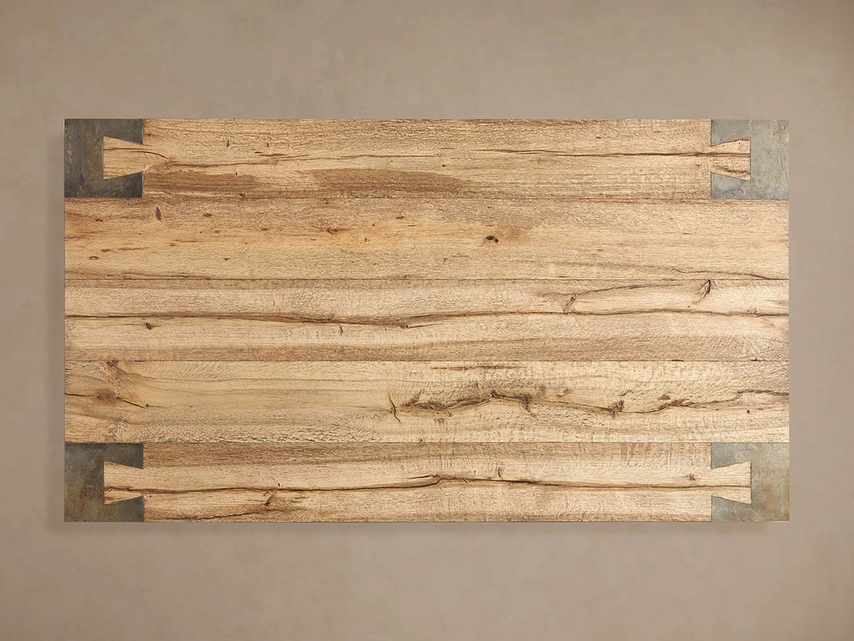 Telluride Rectangle Coffee Table Oak Cocktail Table Living Room Center Tea Table