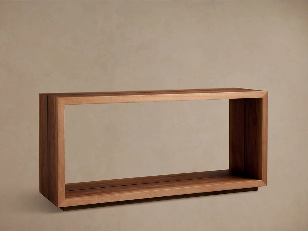 Mihaela Solid Wood Entrance Console Table Hand-Finished Hallway Entryway Table