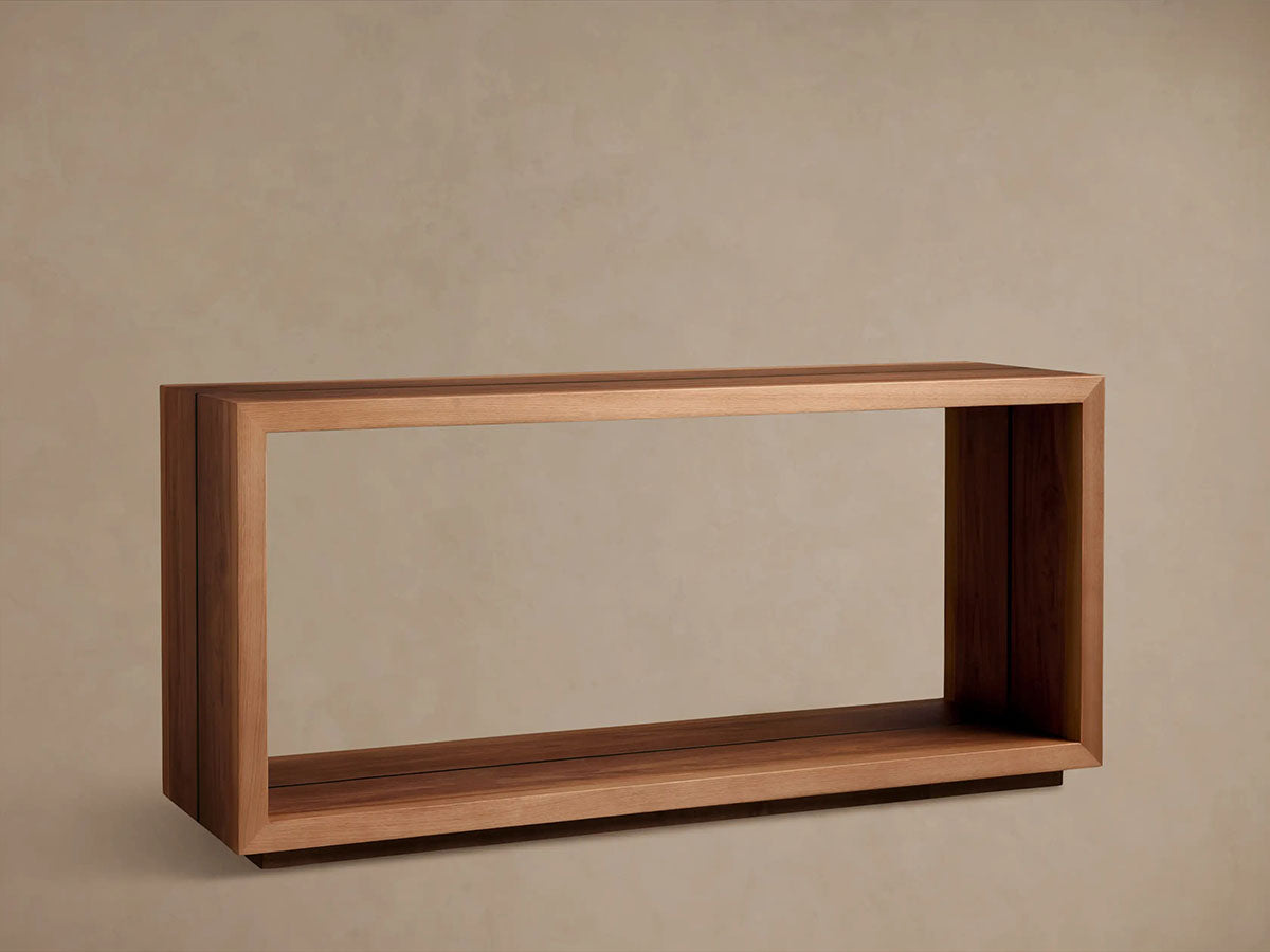 Mihaela Solid Wood Entrance Console Table Hand-Finished Hallway Entryway Table