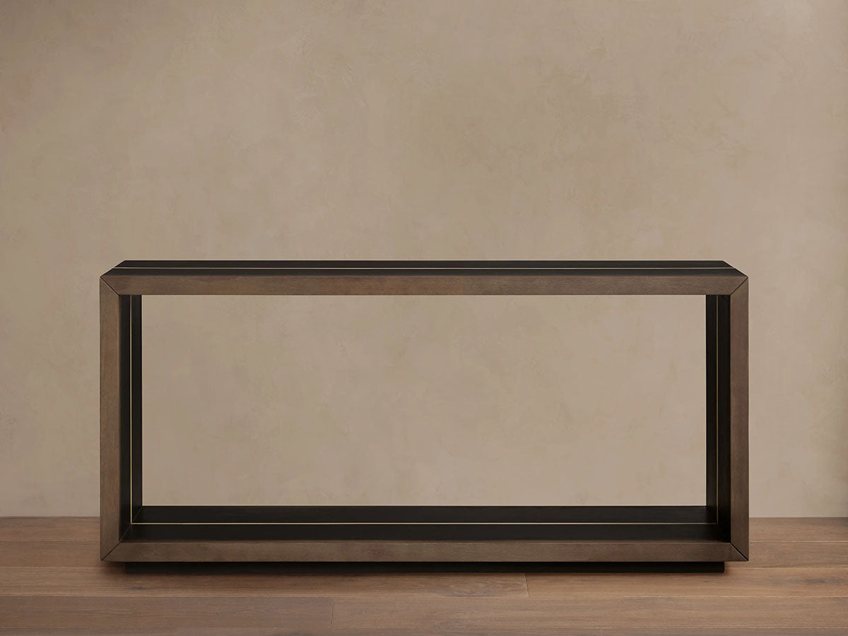 Mihaela Solid Wood Entrance Console Table Hand-Finished Hallway Entryway Table