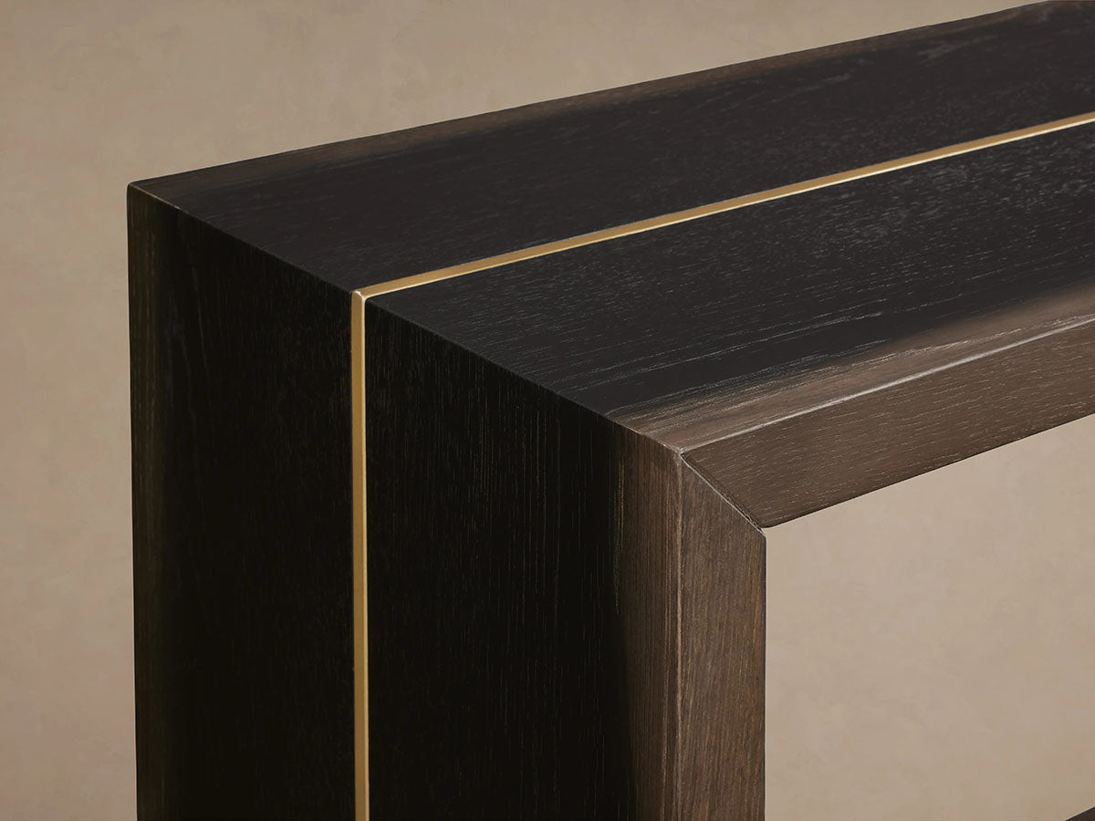 Mihaela Solid Wood Entrance Console Table Hand-Finished Hallway Entryway Table