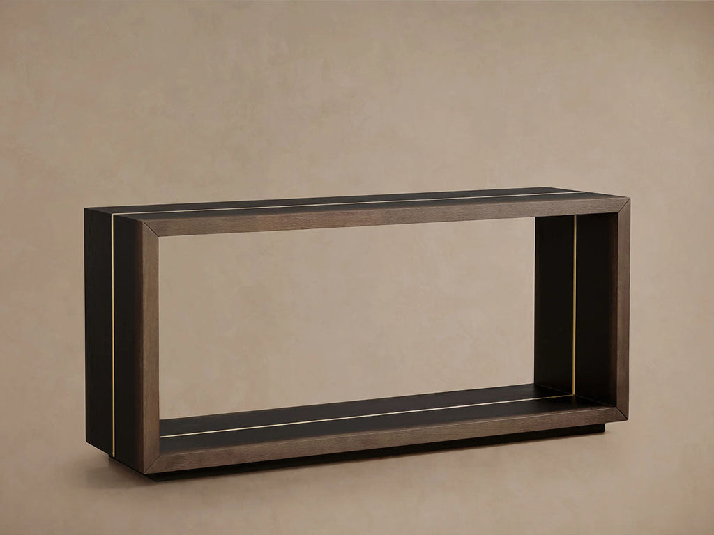 Mihaela Solid Wood Entrance Console Table Hand-Finished Hallway Entryway Table