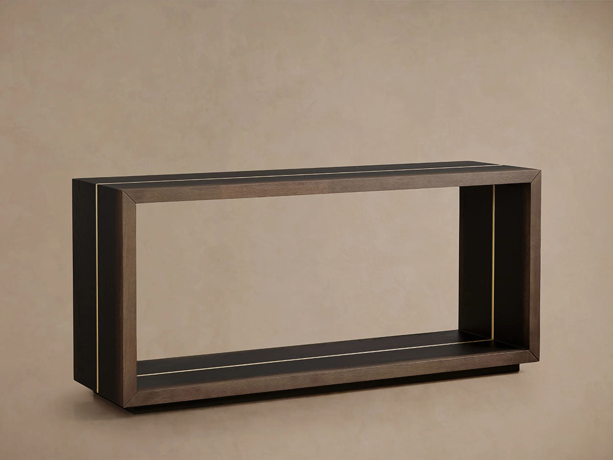 Mihaela Solid Wood Entrance Console Table Hand-Finished Hallway Entryway Table