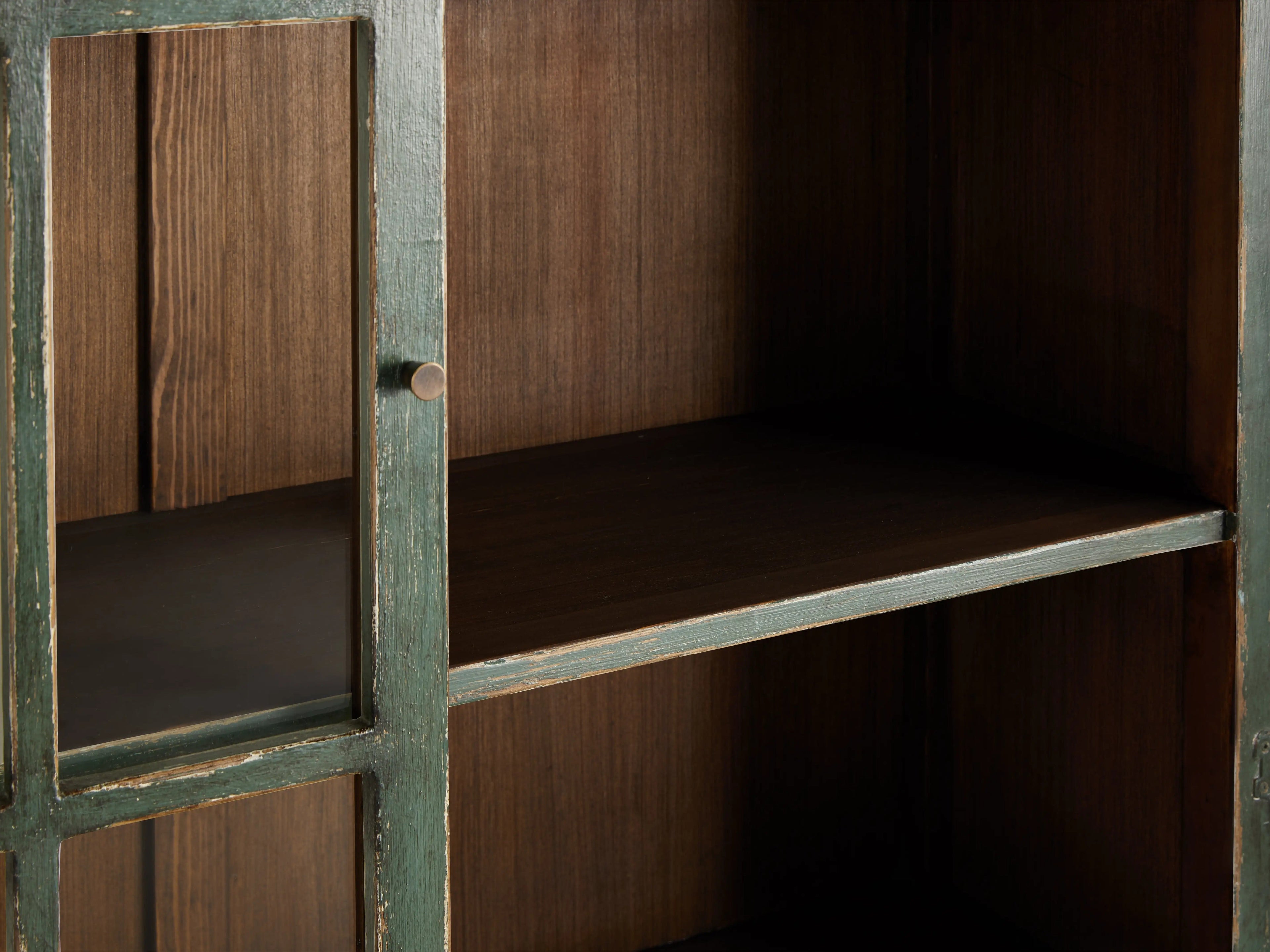 Merritt Solid Pine Tall Display Cabinet For Living Rooms Dining Areas Entryways