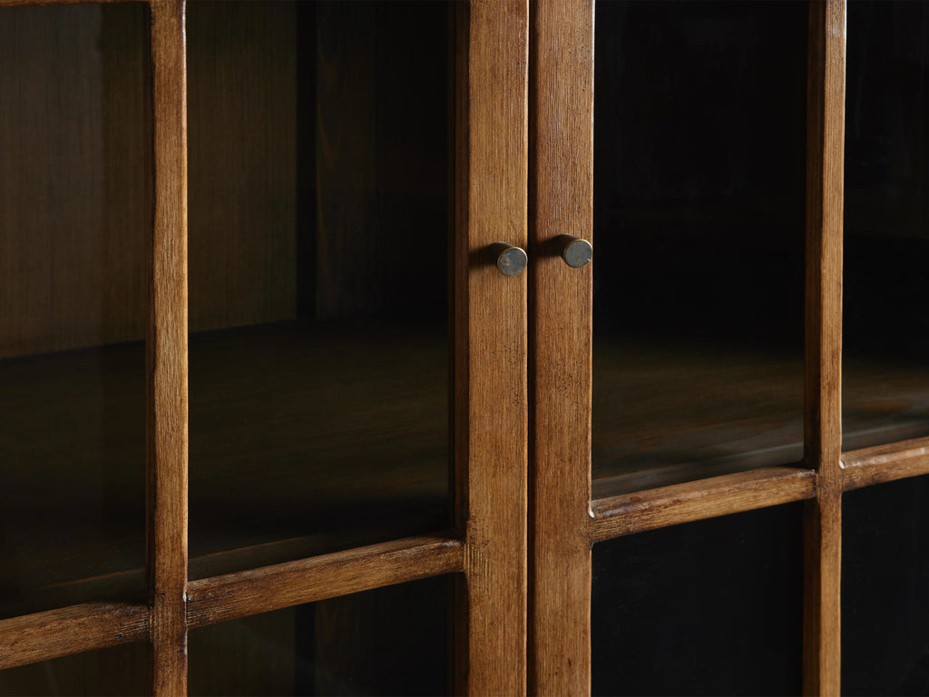 Merritt Solid Pine Tall Display Cabinet For Living Rooms Dining Areas Entryways