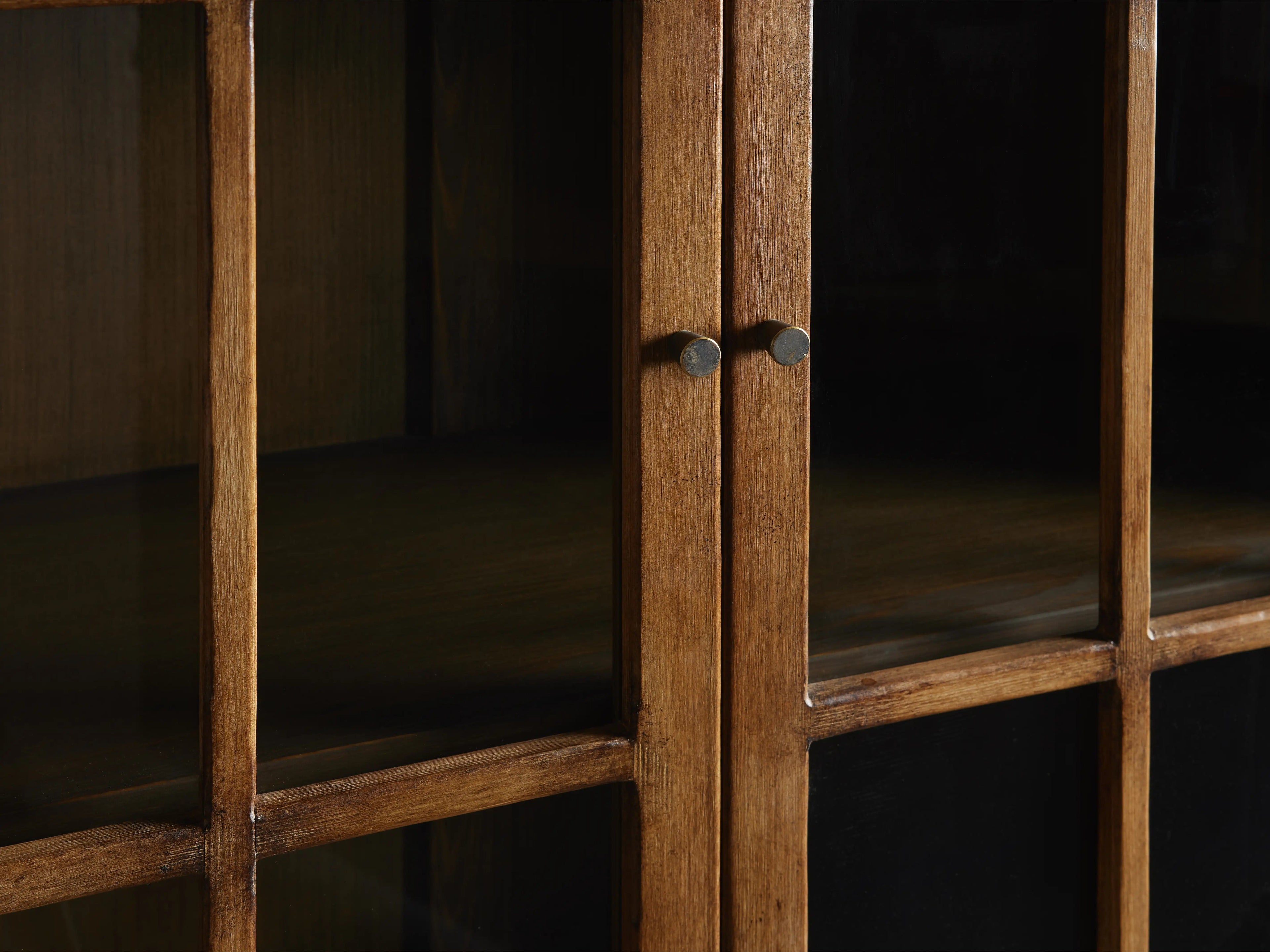 Merritt Solid Pine Tall Display Cabinet For Living Rooms Dining Areas Entryways