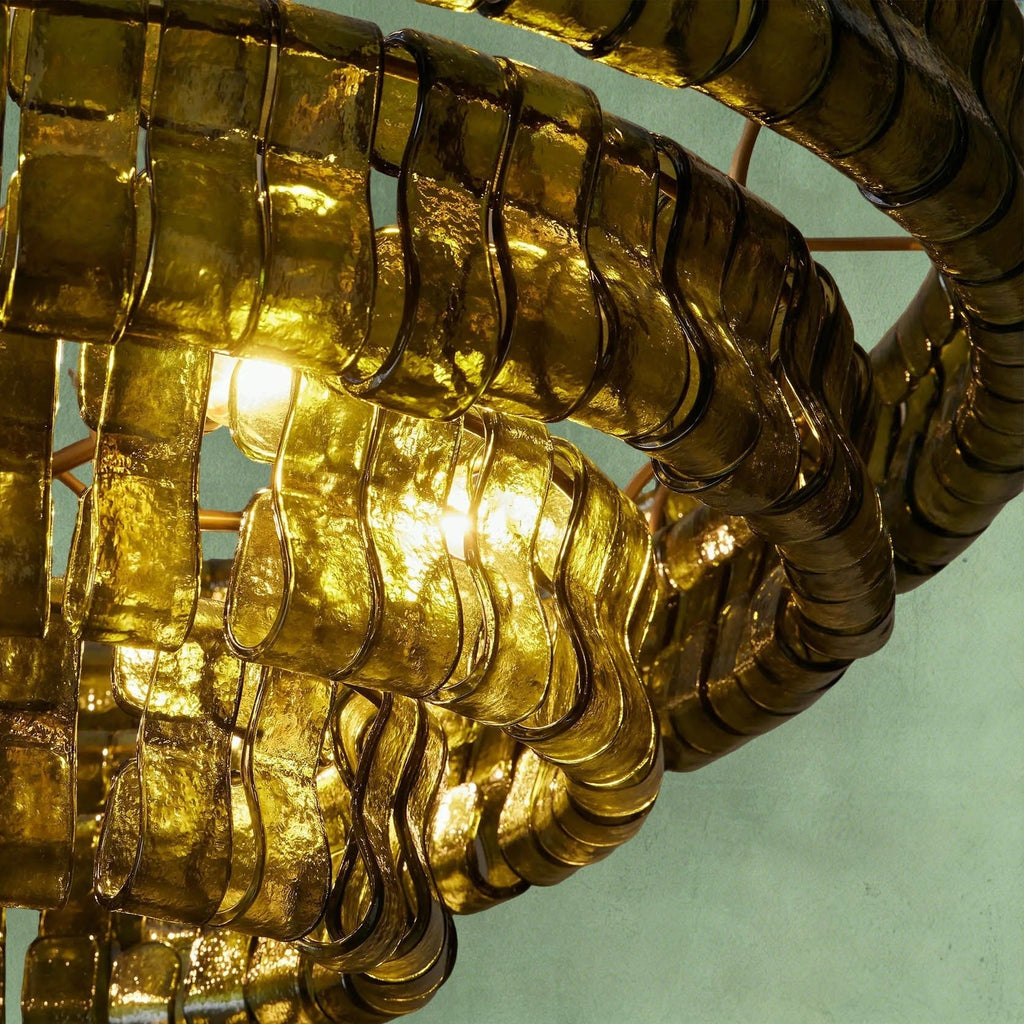 Ice Glass Round Chandelier 24"36"48"60"