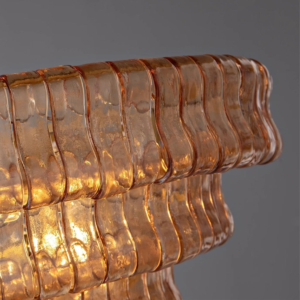 Refined Ice Glass Round Chandelier