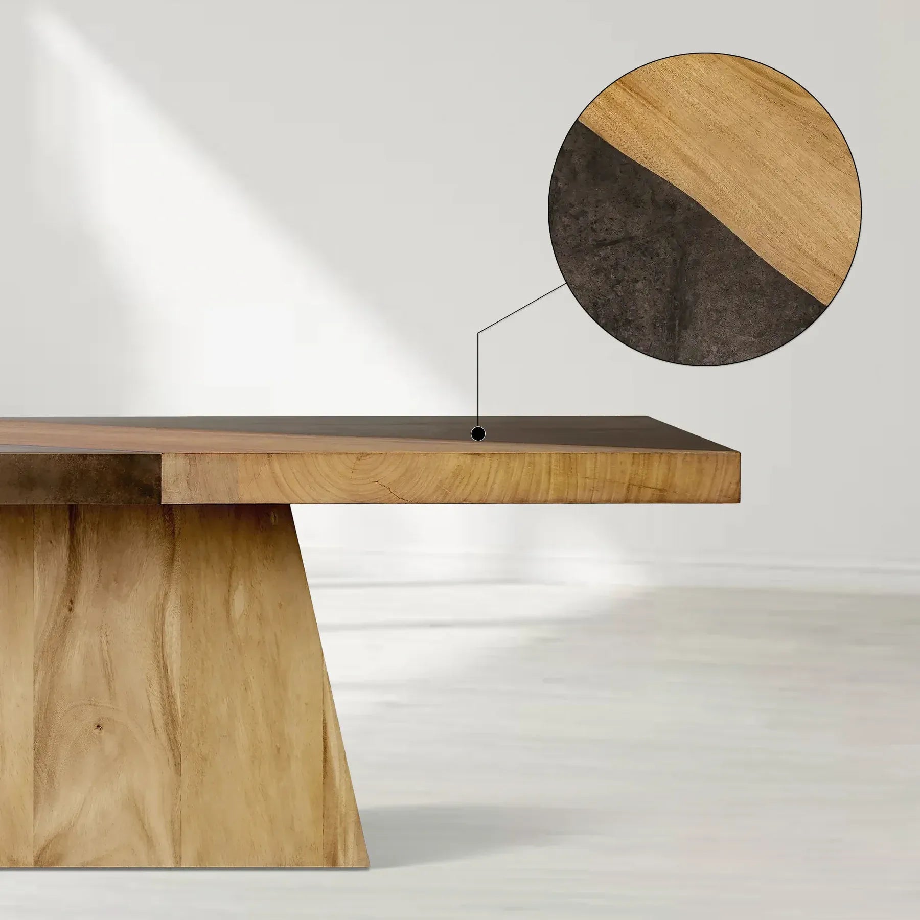 Almeria Rectangle Dining Table Sustainable Guanacaste Wood