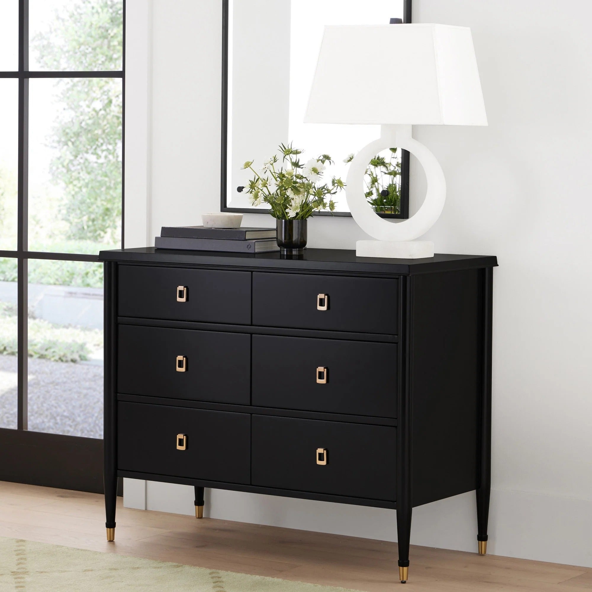 Lavenir French 6-Drawer Chest Dressers Wood Storage Cabinet