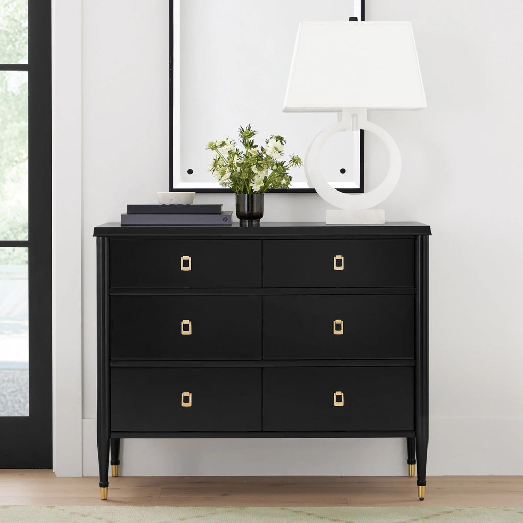 Lavenir French 6-Drawer Chest Dressers Wood Storage Cabinet
