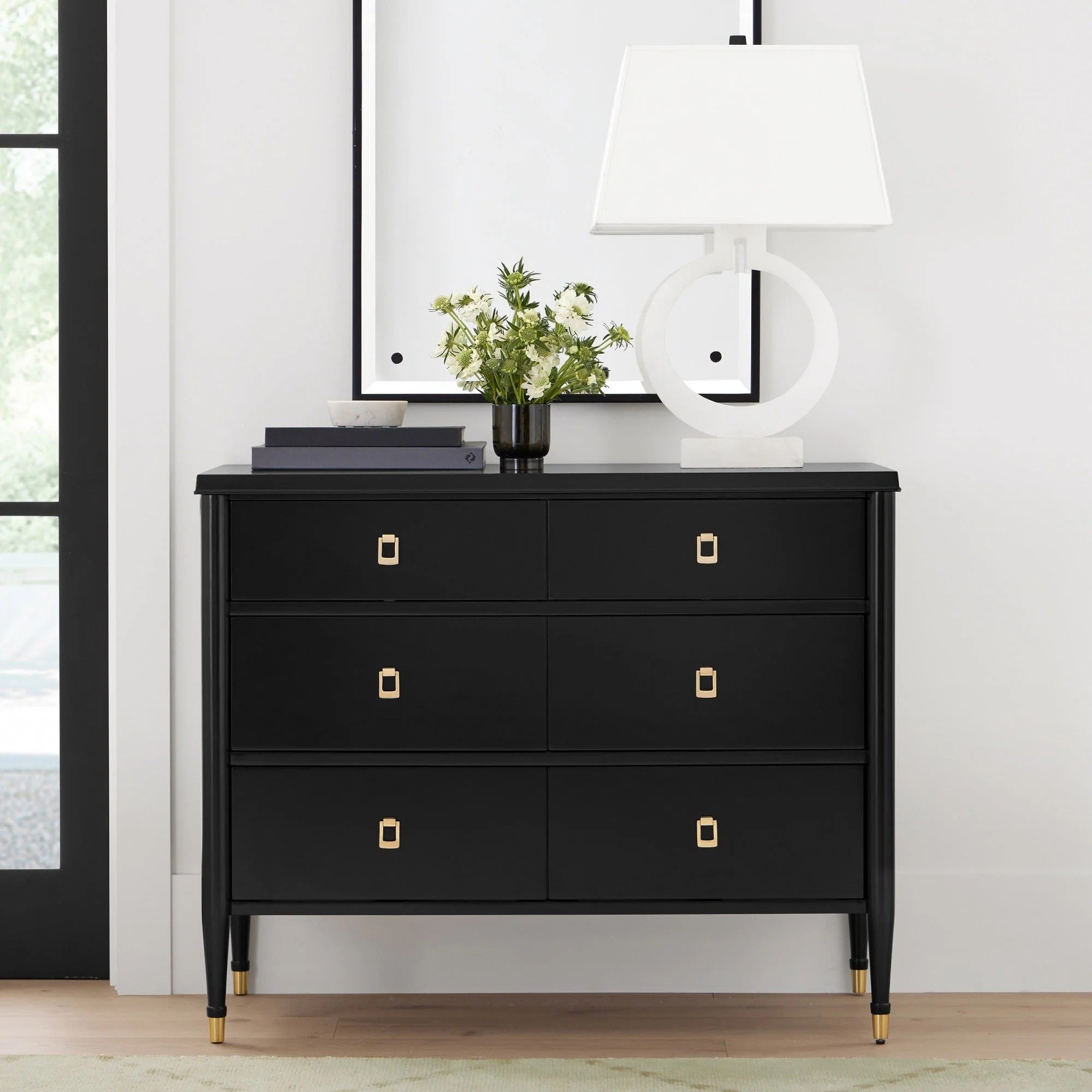 Lavenir French 6-Drawer Chest Dressers Wood Storage Cabinet
