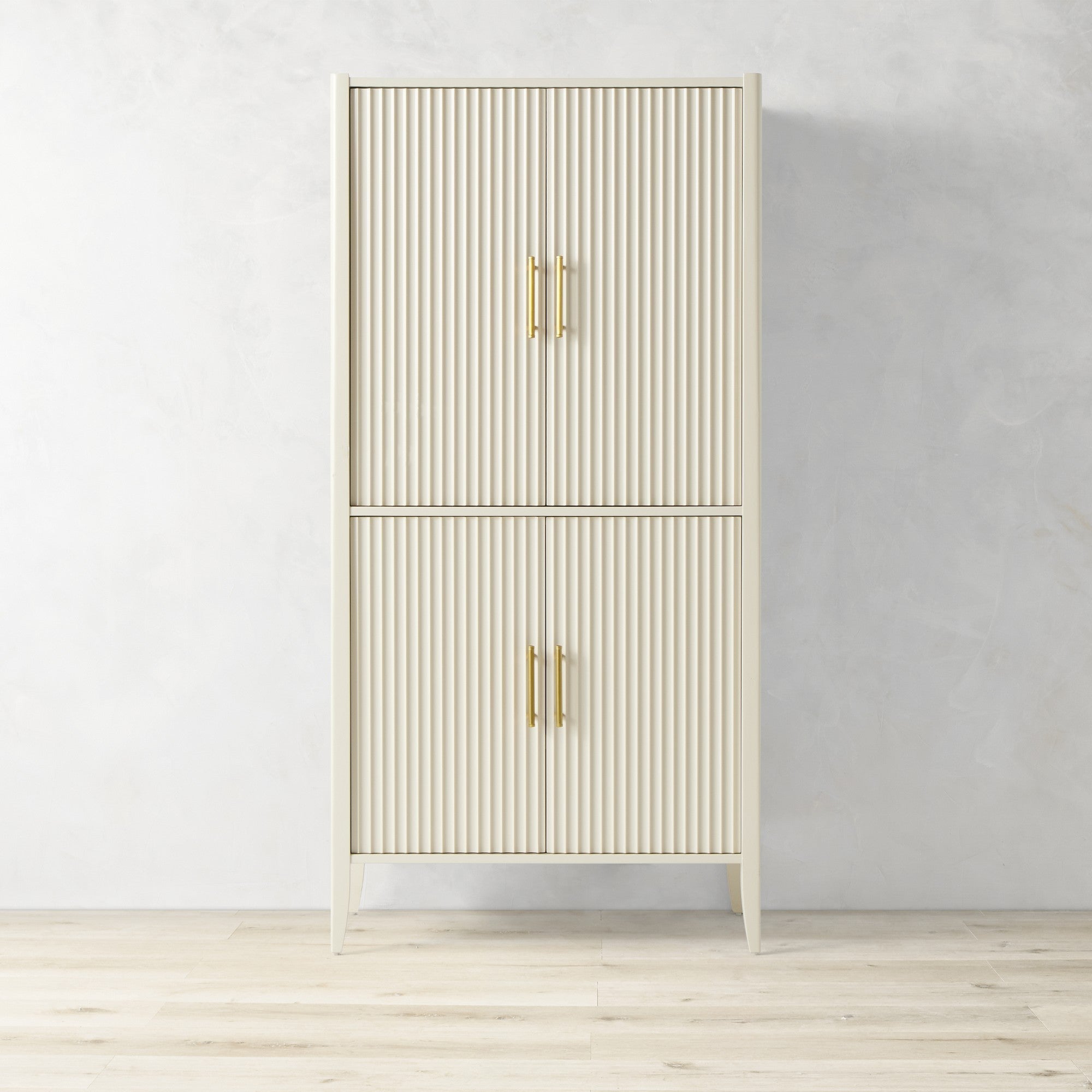 Louis Wood Bar Cabinet Constructivist-Inspired Wine Cabinet With Drawer