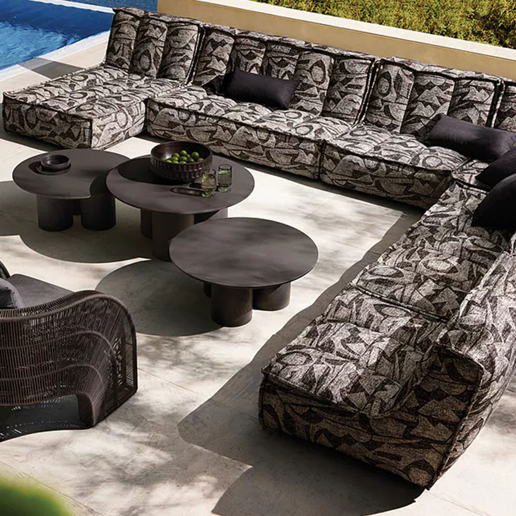 Cascade Outdoor Concrete Coffee Table Durable Sofa Center Tea Table