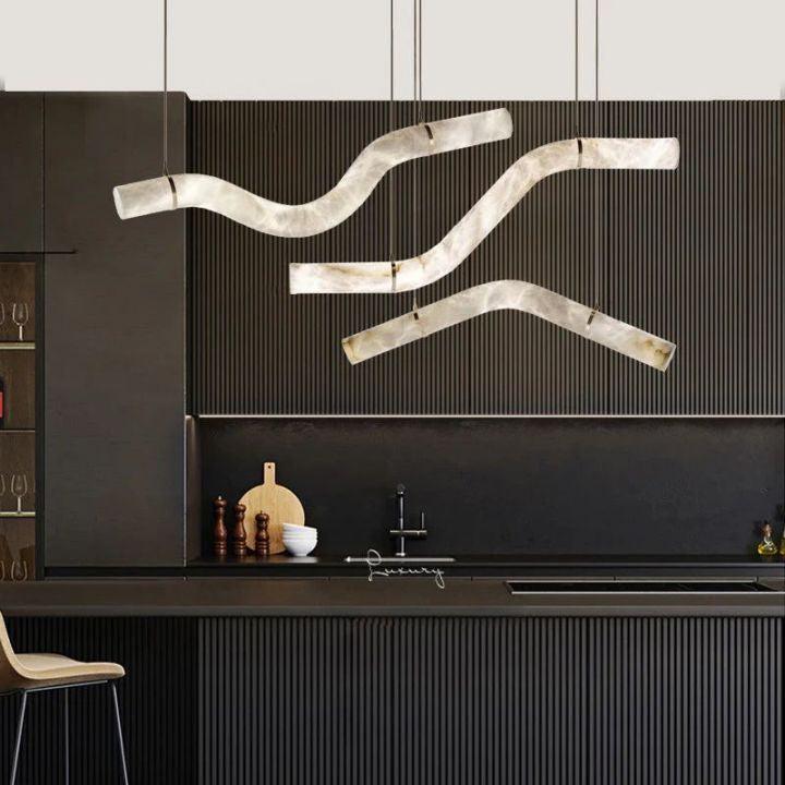 Simplicity Alabaster Pendant Lights-Pendant for living room,Pendant for kitchen,Pendant for bathrooms,Pendant for bedrooms,Pendant for foyer,Pendant for stairways,Pendant for dining room - Luxvena