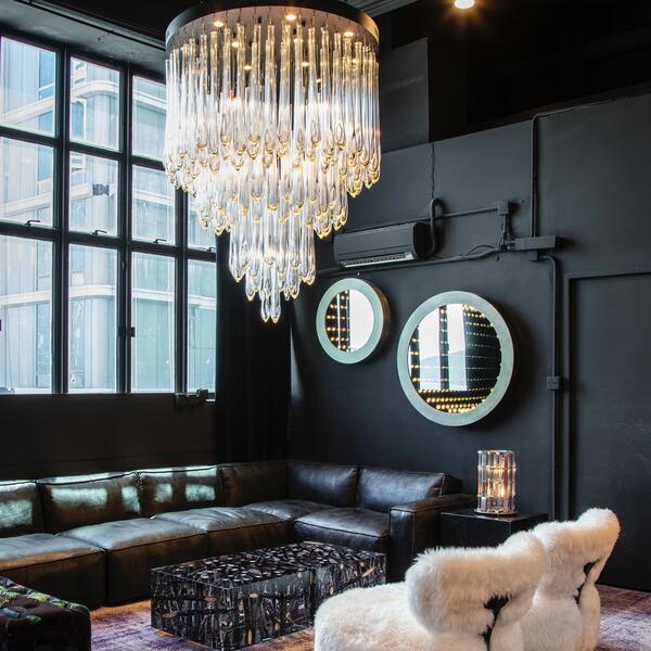 Tiffany Round Flushmount Pendant-Chandelier - Luxvena - Luxvena